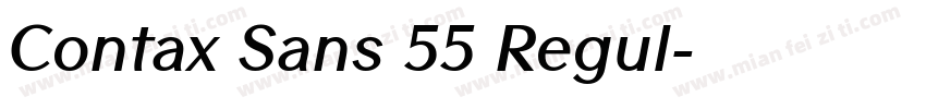 Contax Sans 55 Regul字体转换